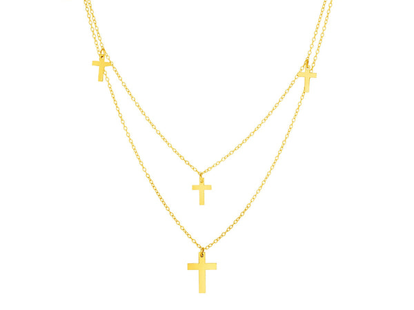 The Double Cross Necklace