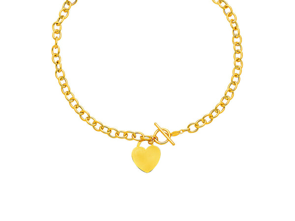 The Heart On Lock Necklace