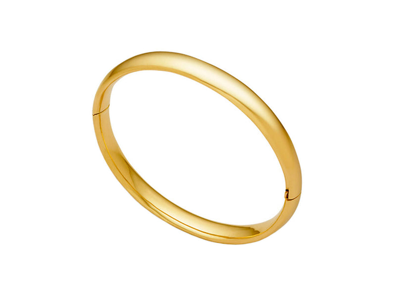 gold bangle bracelet 14kthick gold bangle bracelet